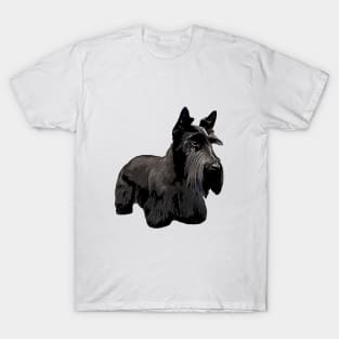 Scottish Terrier Max Style T-Shirt